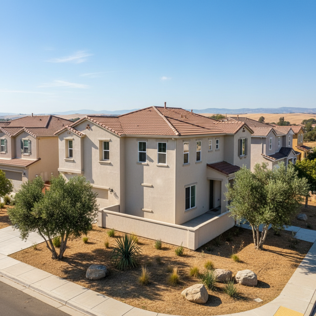 Completed commercial stucco work at a residential property in Modesto, CA