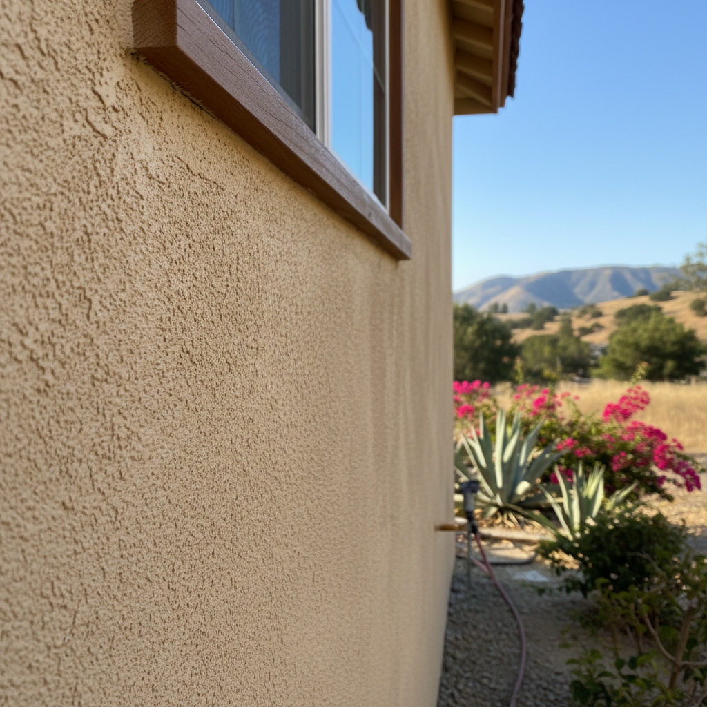 Completed stucco redashing work at a residential property in Escondido, CA