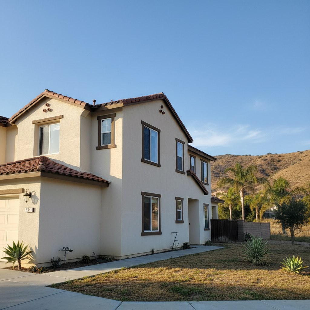Completed stucco removal work at a residential property in National City, CA