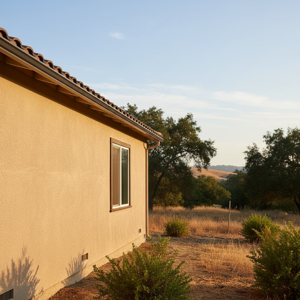 Completed residential stucco work at a residential property in Pittsburg, CA