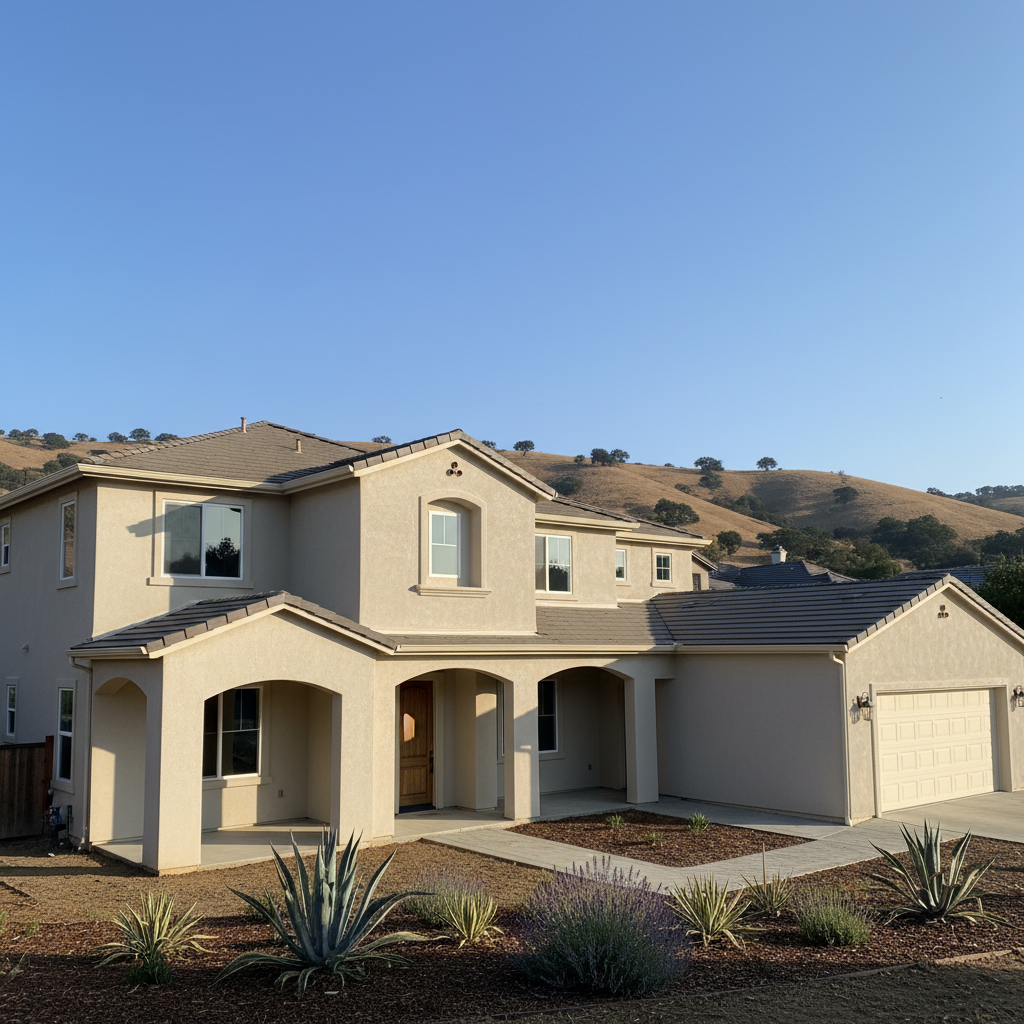 Completed commercial stucco work at a residential property in Pittsburg, CA