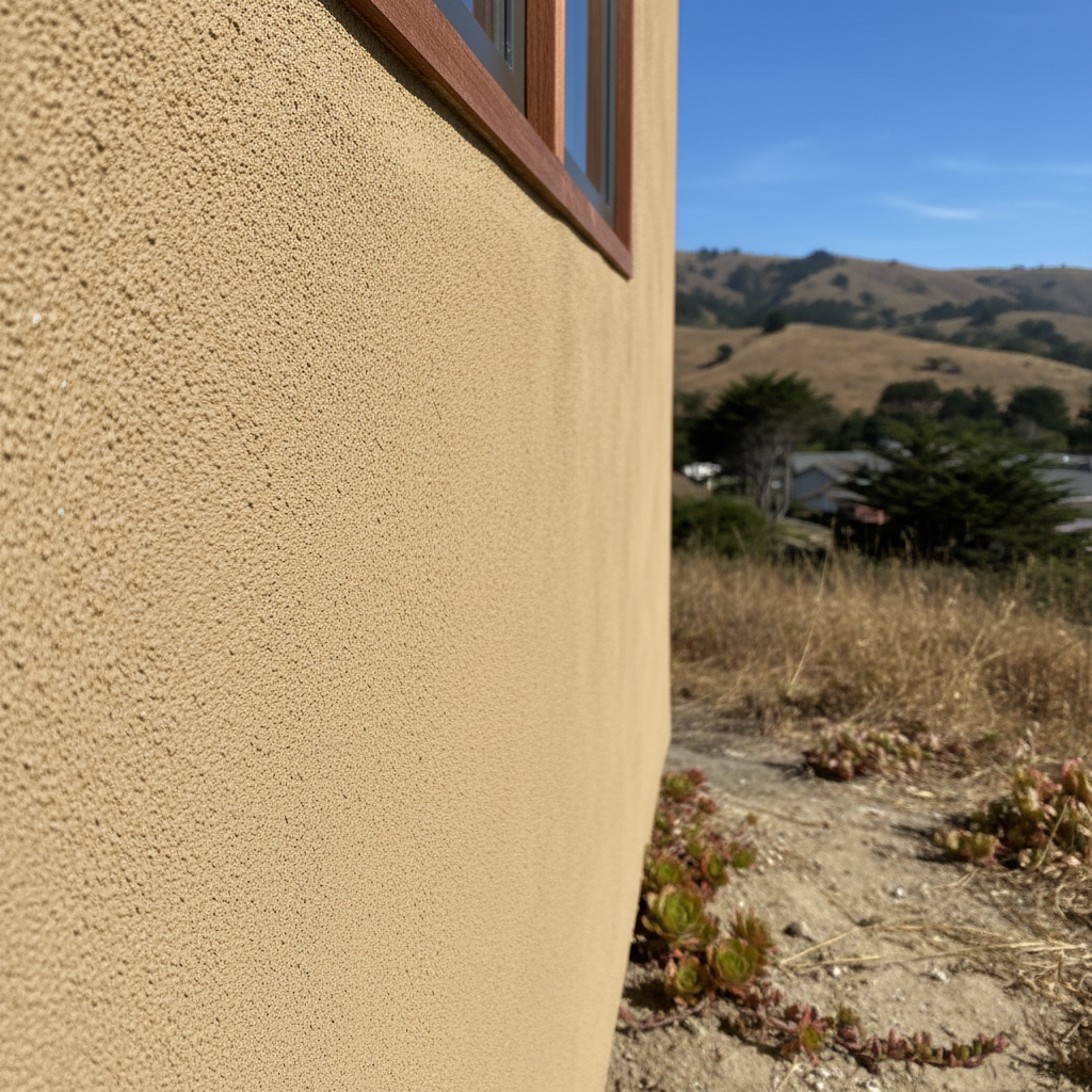 Completed stucco redashing work at a residential property in Pacifica, CA
