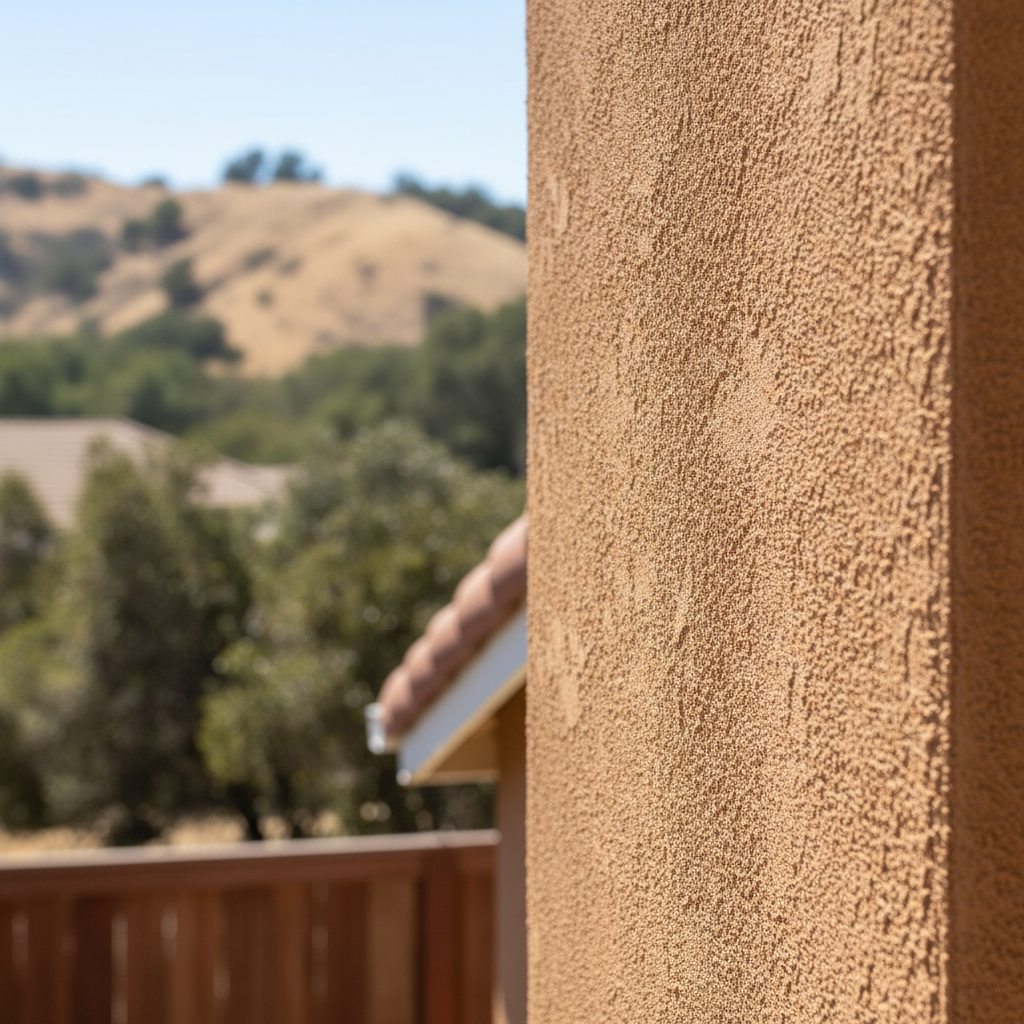 Completed stucco redashing work at a residential property in Castro Valley, CA