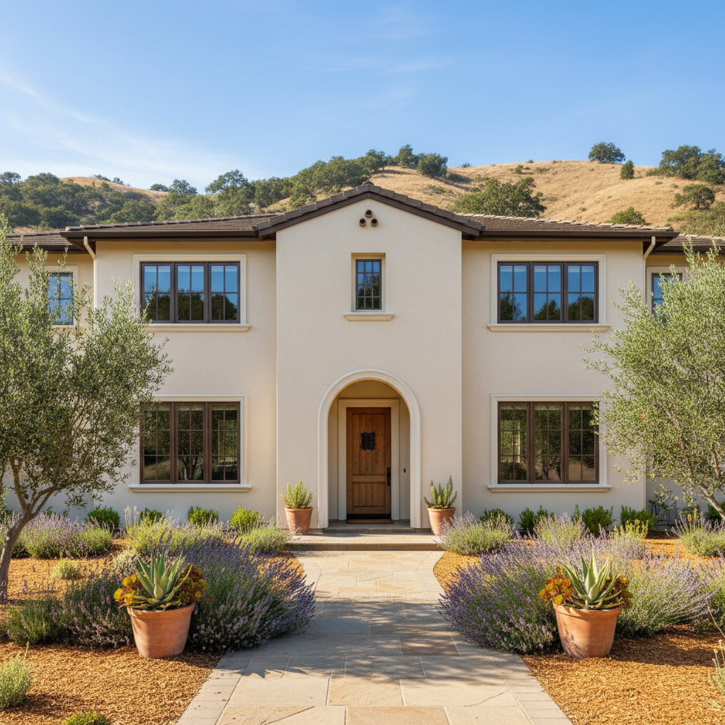 Completed stucco removal work at a residential property in Carmel Valley, CA