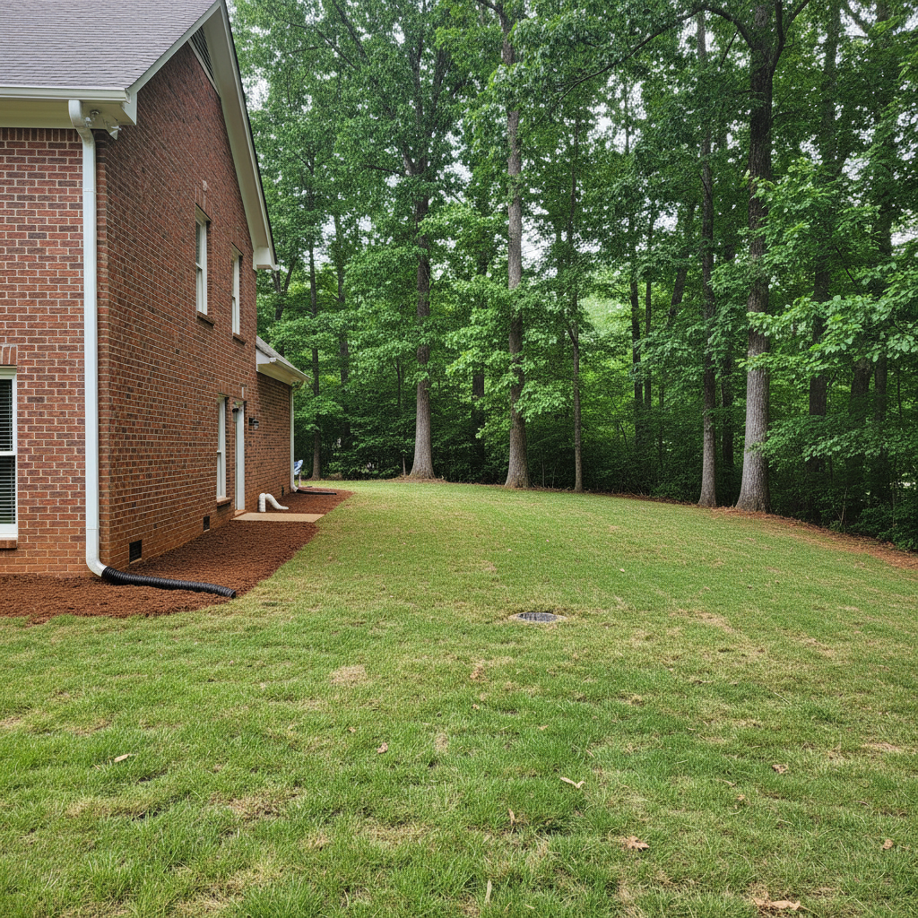 Completed water damage restoration work at a residential property in Stockbridge, GA