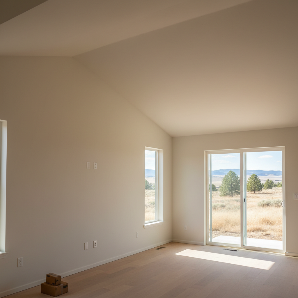 Completed sheetrock installation work at a residential property in Boise, ID