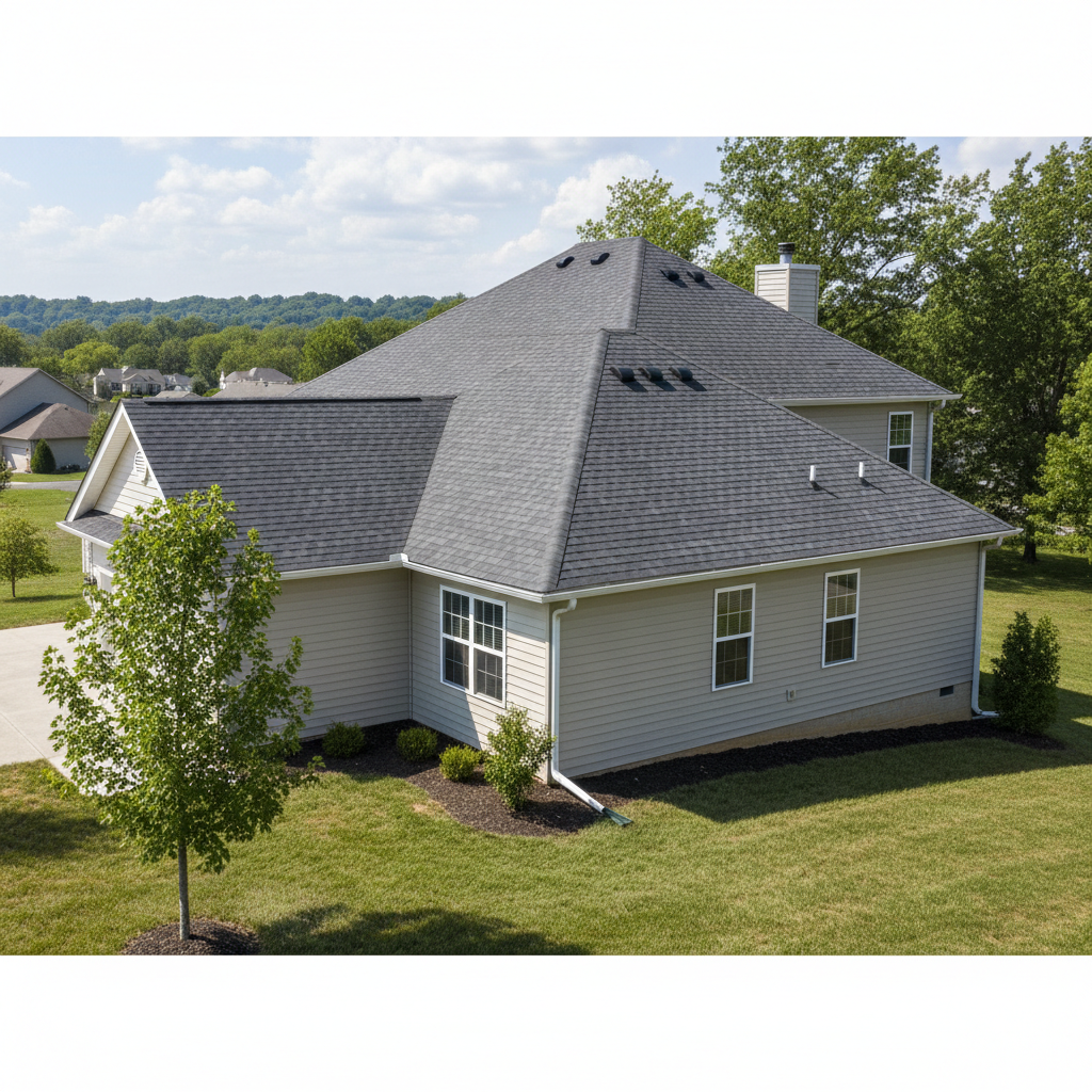Completed new construction roofing work at a residential property in Leavenworth, KS