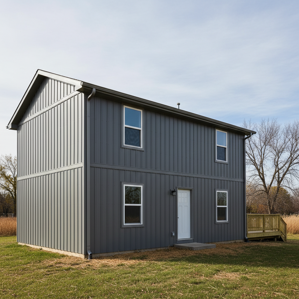 Completed metal siding work at a residential property in Junction City, KS