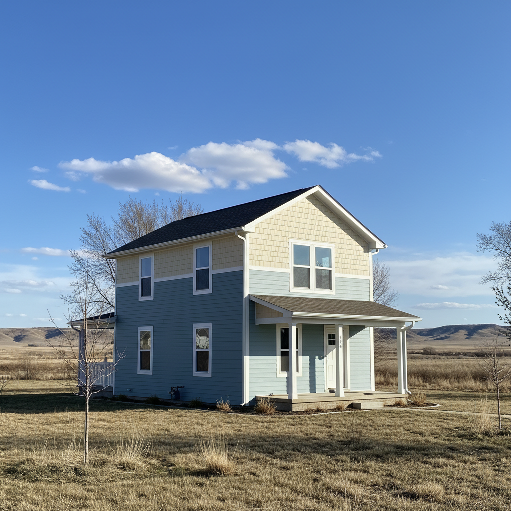 Completed james hardie siding work at a residential property in Dodge City, KS
