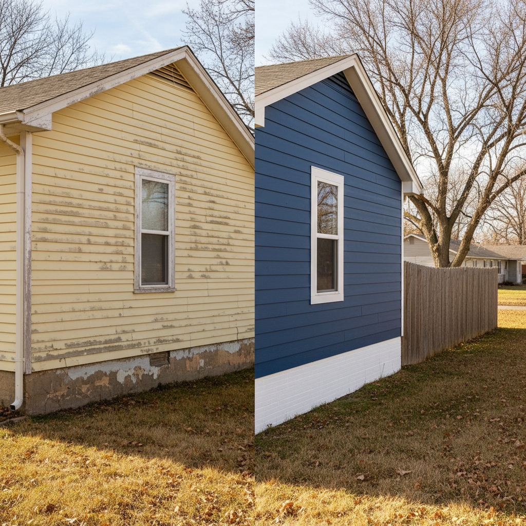 Completed insulation installation work at a residential property in Salina, KS