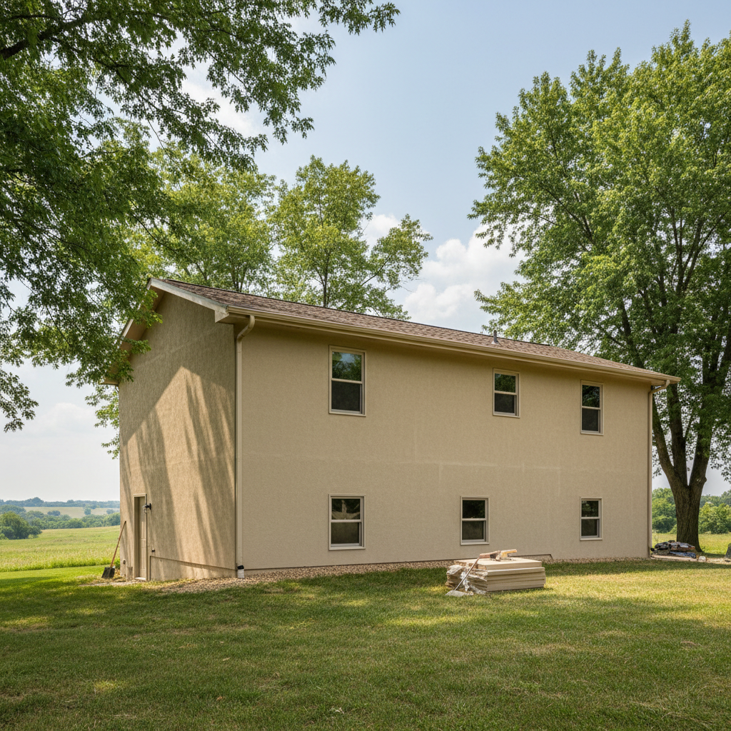Completed eifs installation work at a residential property in Topeka, KS