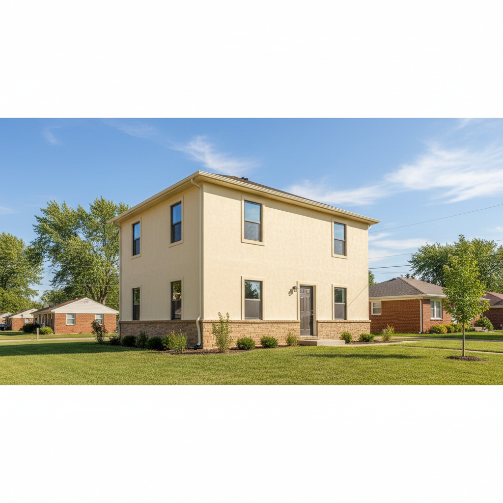 Completed eifs installation work at a residential property in Wichita, KS