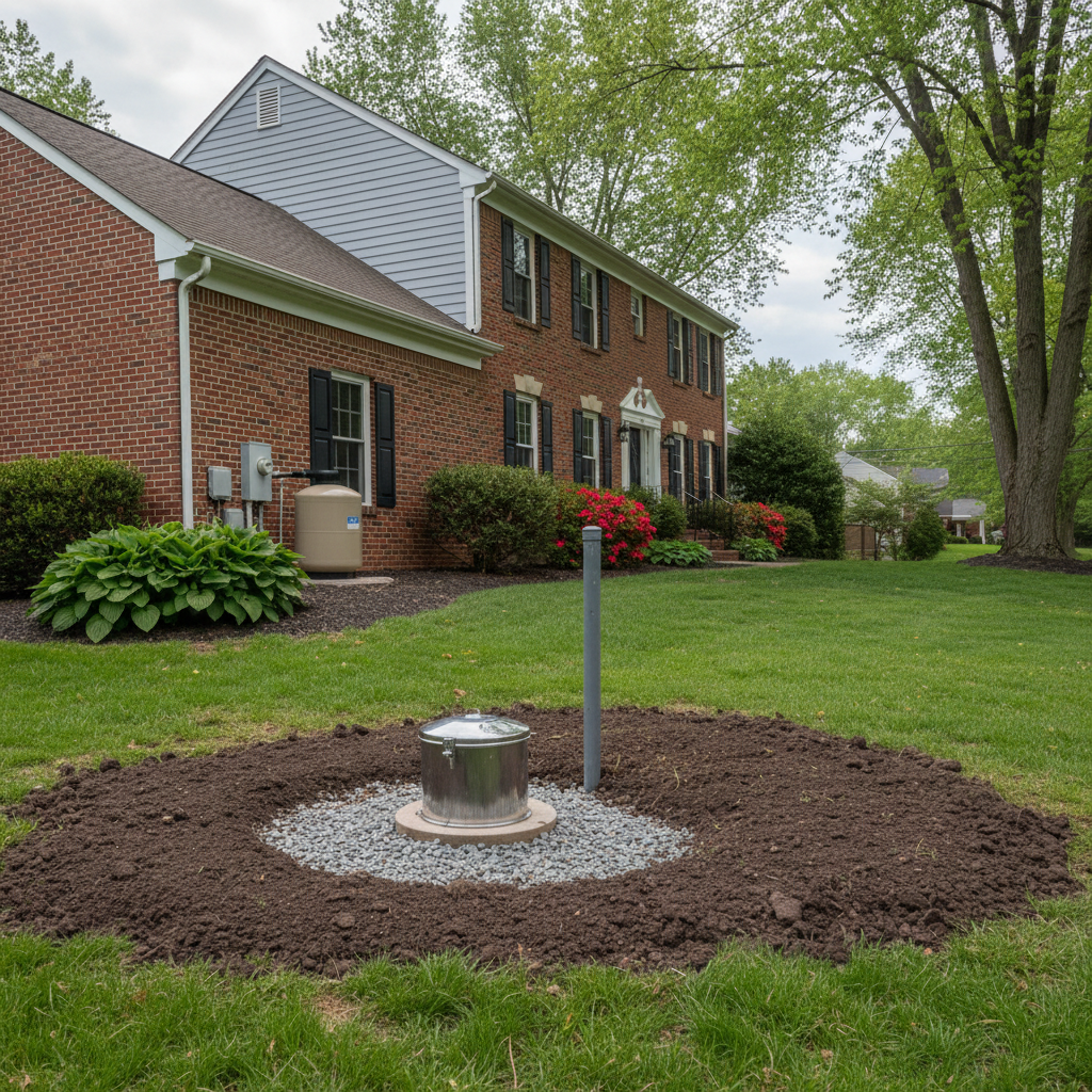 Completed pump repair work at a residential property in Baltimore, MD