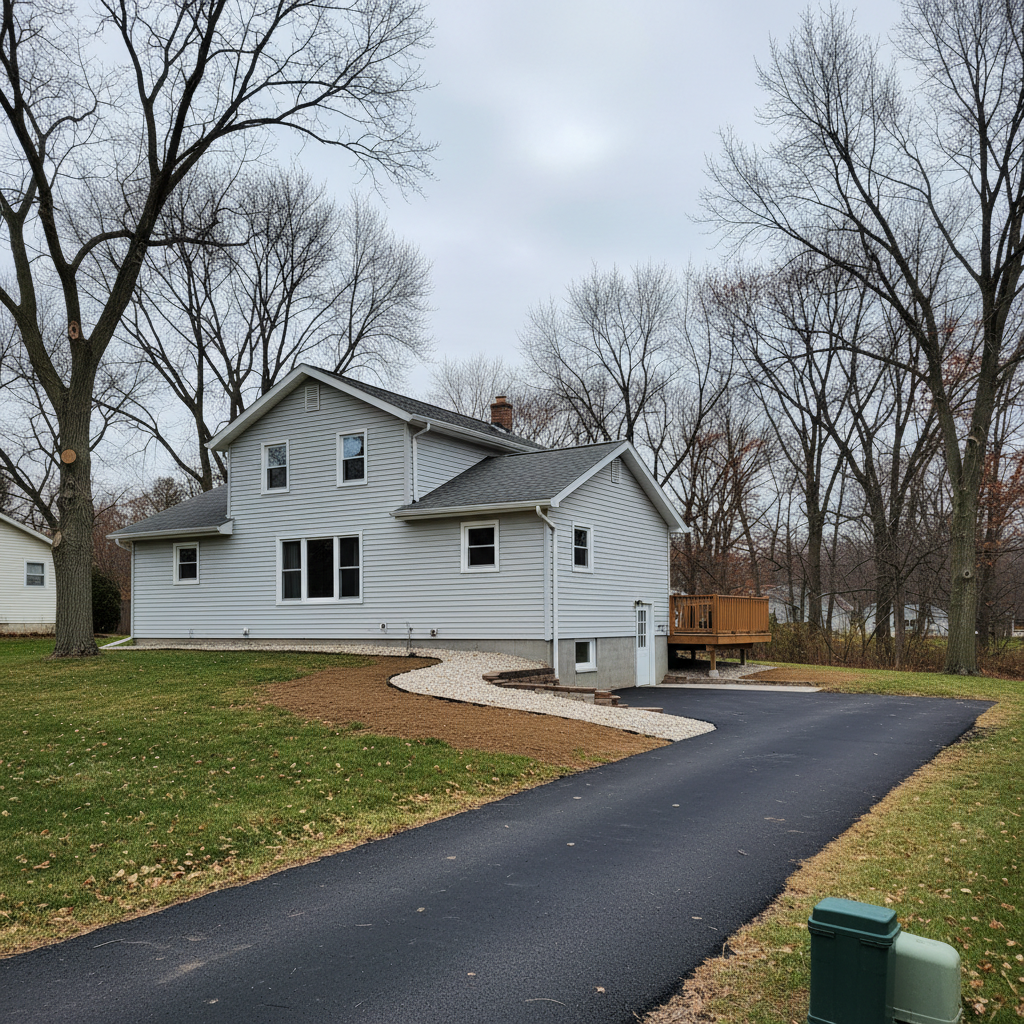 Completed water damage restoration work at a residential property in Three Rivers, MI