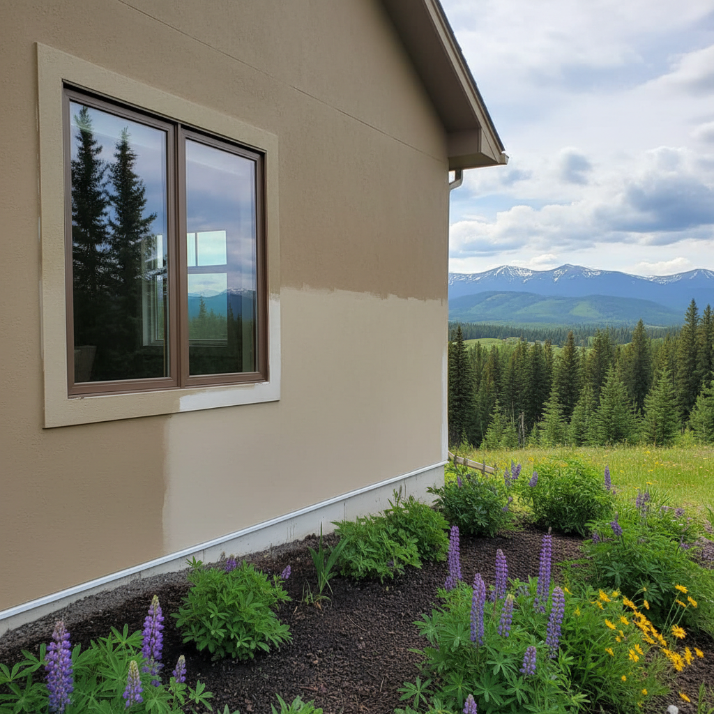 Completed drywall repair and painting work at a residential property in Whitefish, MT