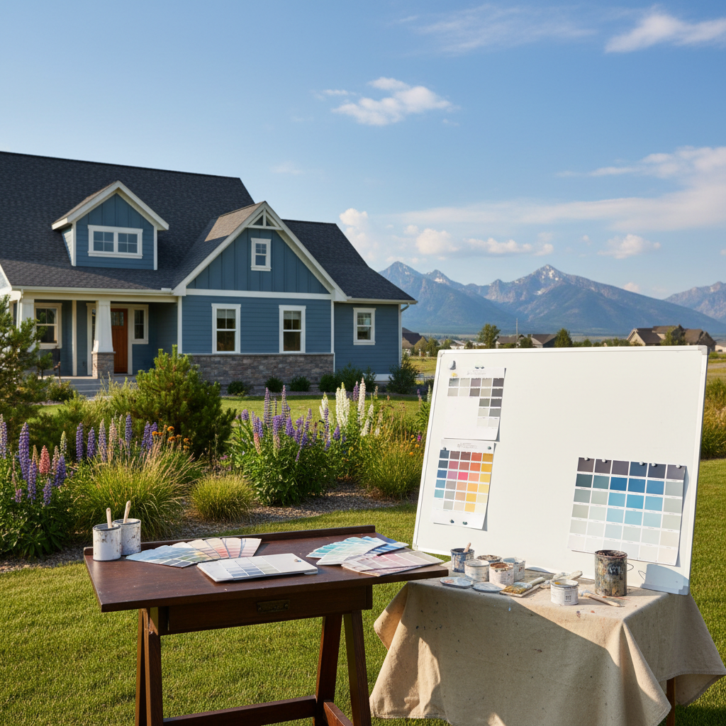 Completed color consultation work at a residential property in Victor, MT