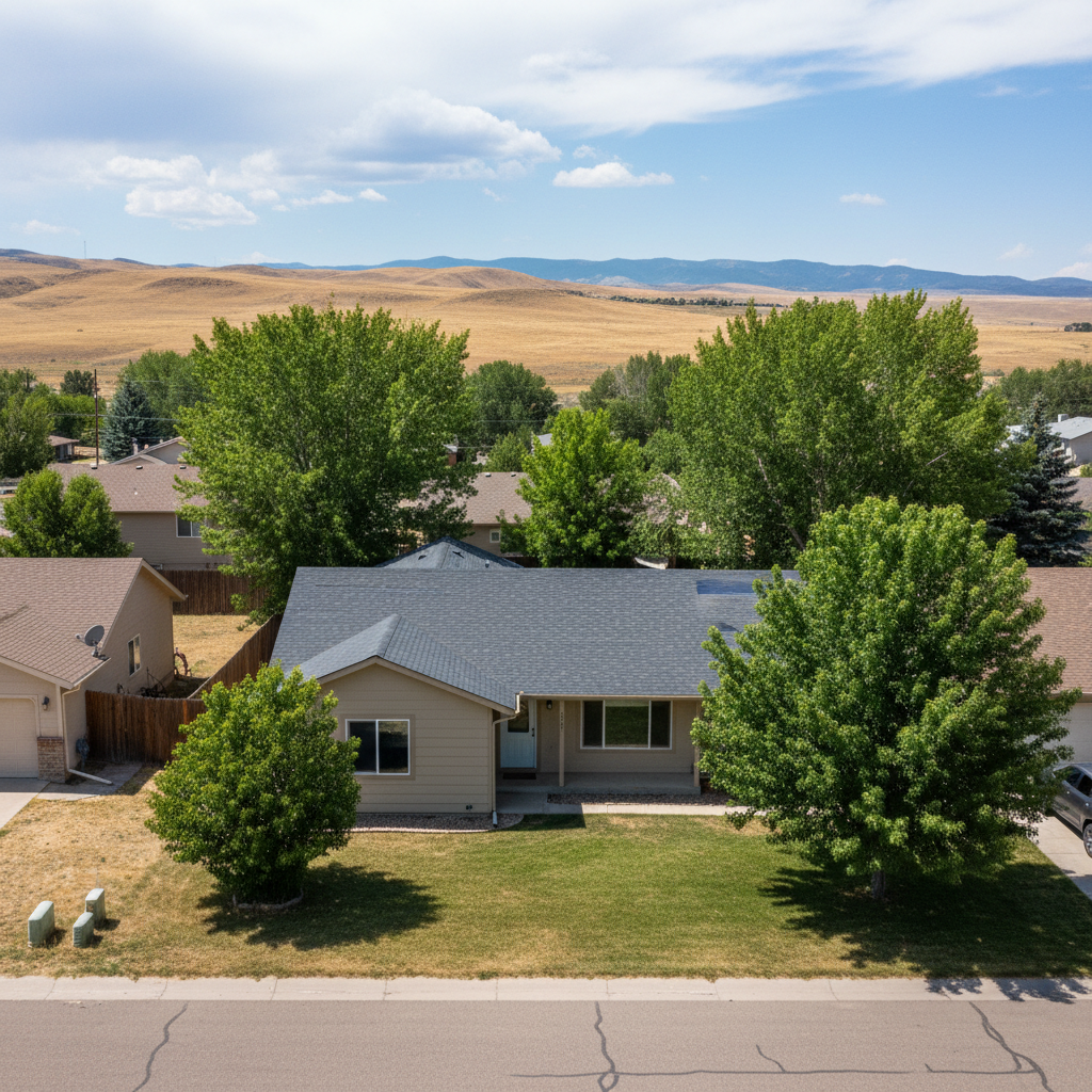 Completed roof repair work at a residential property in Billings, MT