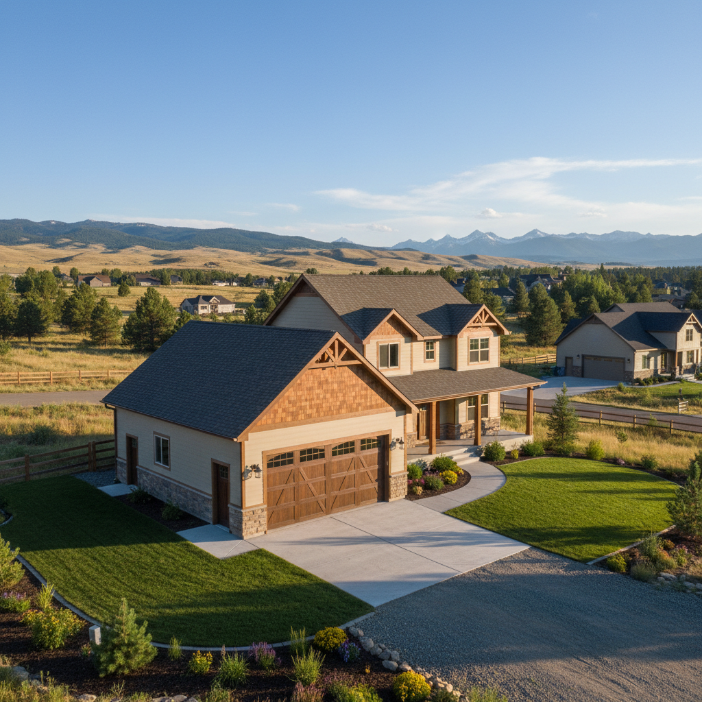 Completed garages work at a residential property in Great Falls, MT