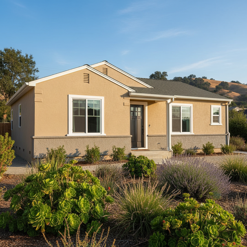 Completed eifs installation work at a residential property in Santa Clara, CA
