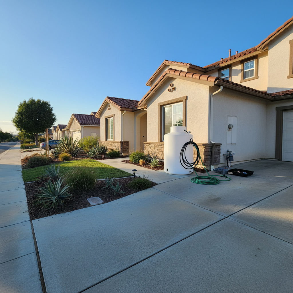 Completed fuel delivery work at a residential property in Vista, CA