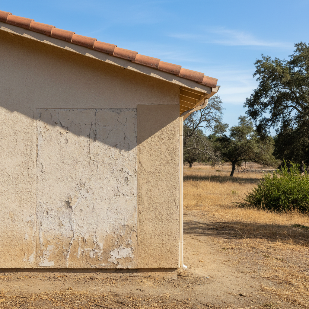 Completed stucco replacement work at a residential property in Salinas, CA