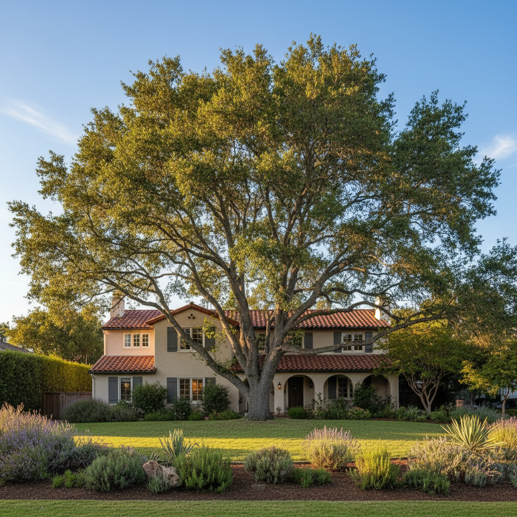 Completed tree health & care work at a residential property in Menlo Park, CA