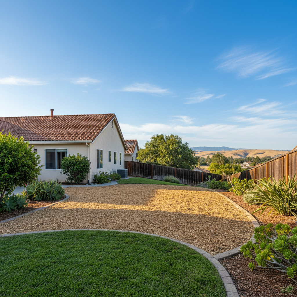 Completed emergency tree removal work at a residential property in Fremont, CA