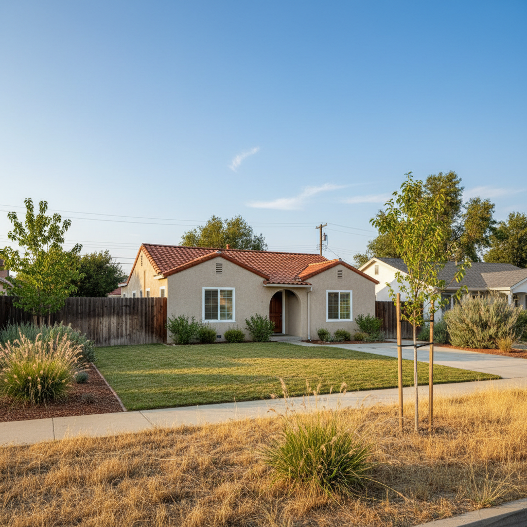 Completed emergency tree removal work at a residential property in Davis, CA