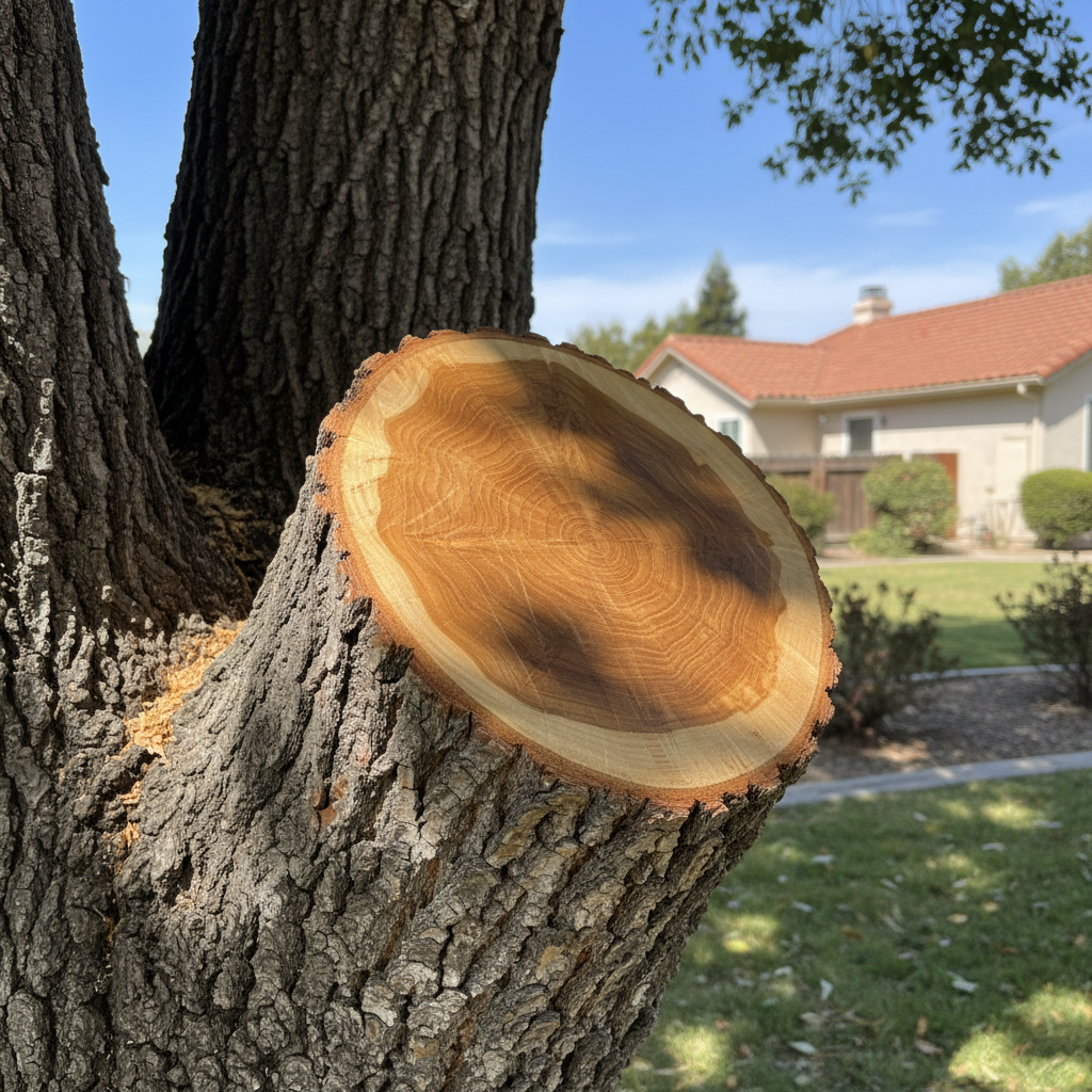 Completed tree trimming work at a residential property in Camarillo, CA
