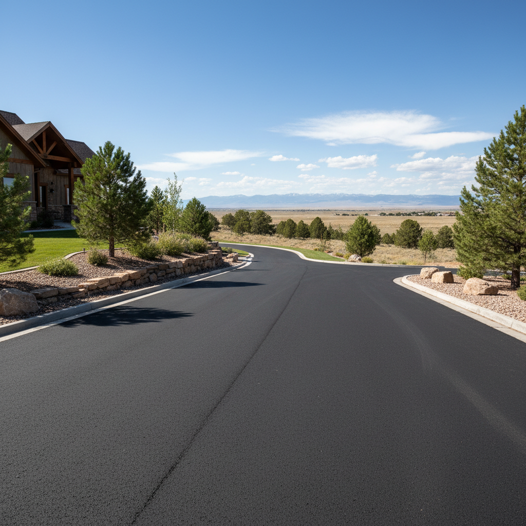 Completed commercial asphalt work at a residential property in Greeley, CO