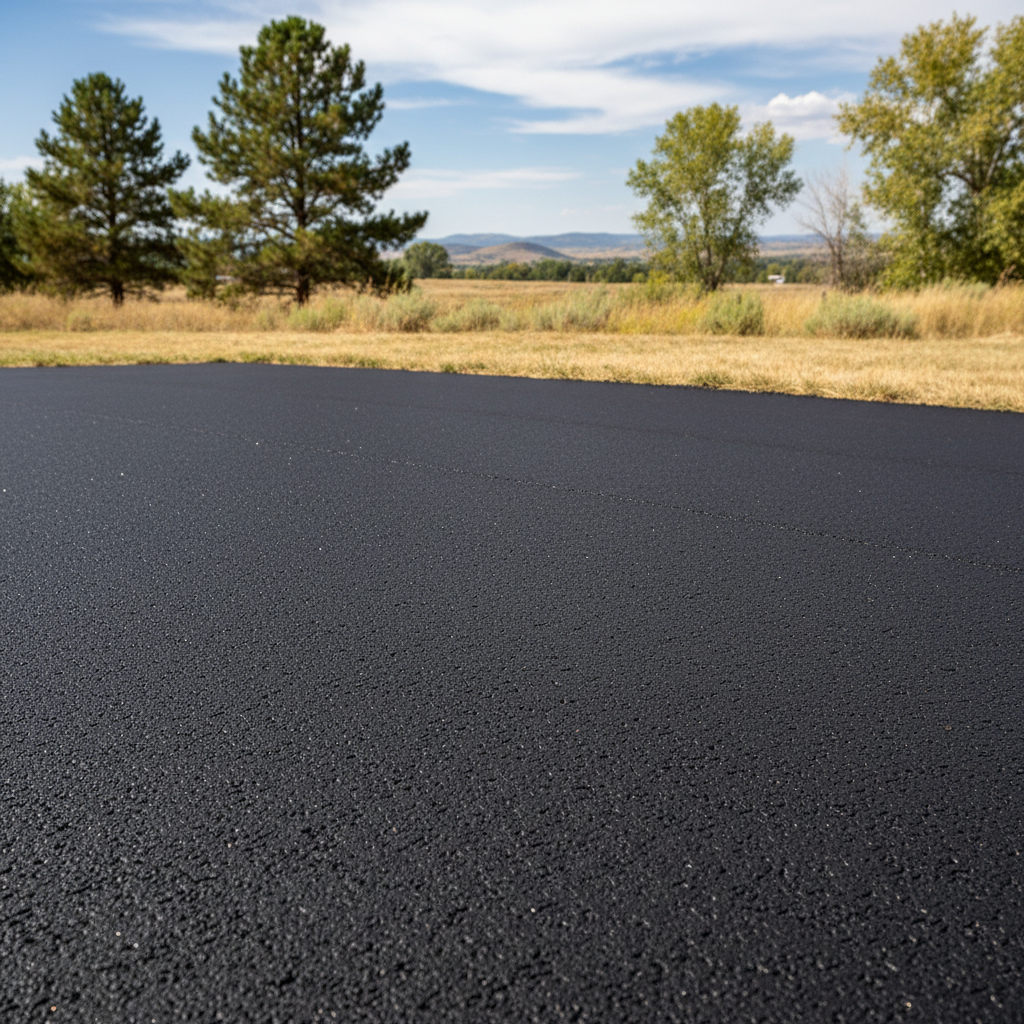 Completed residential asphalt work at a residential property in Greeley, CO