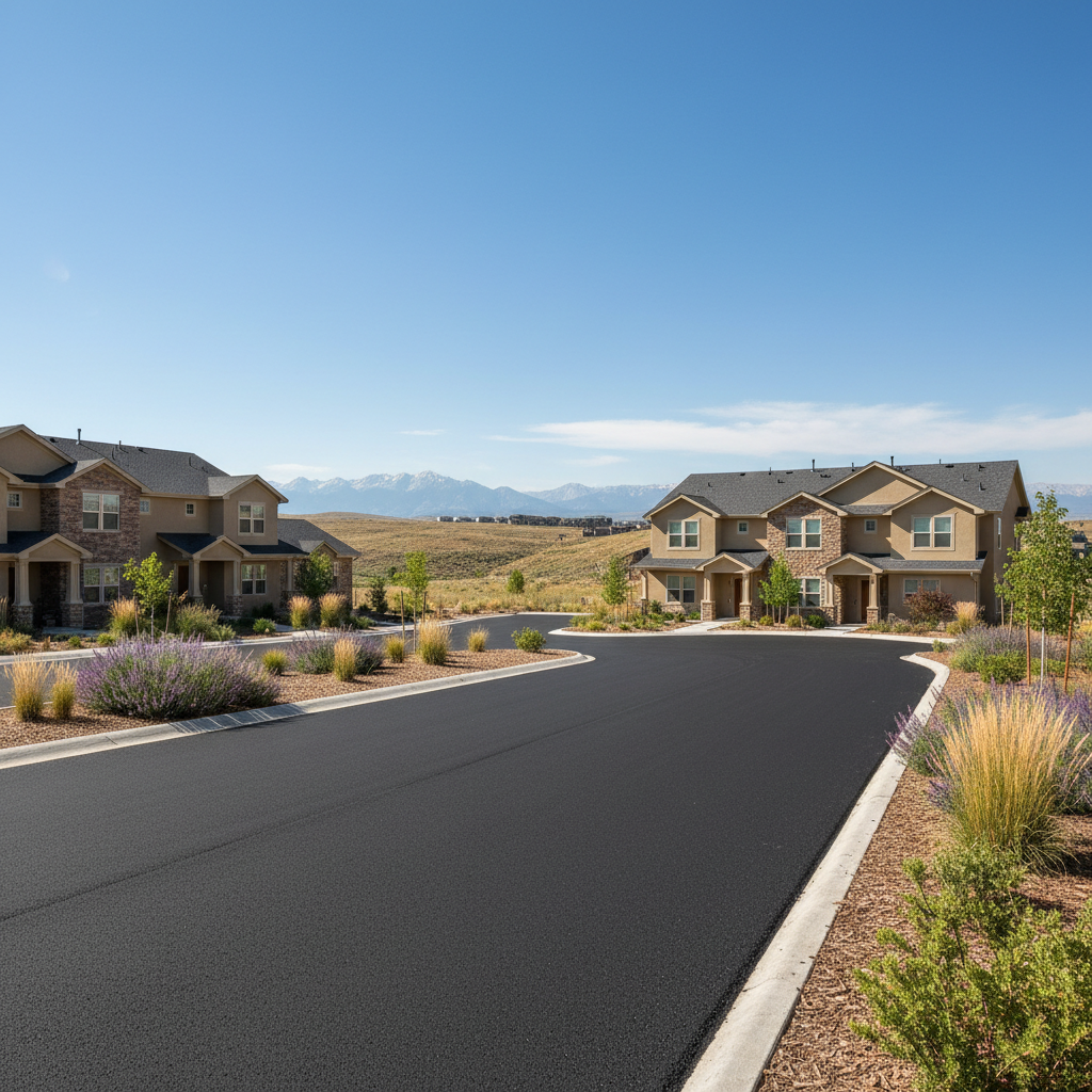 Completed commercial asphalt work at a residential property in Westminster, CO