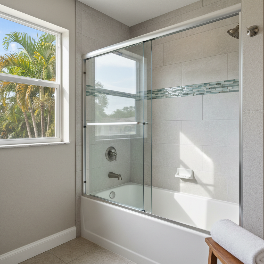Completed bathtub replacement work at a residential property in Panama City, FL