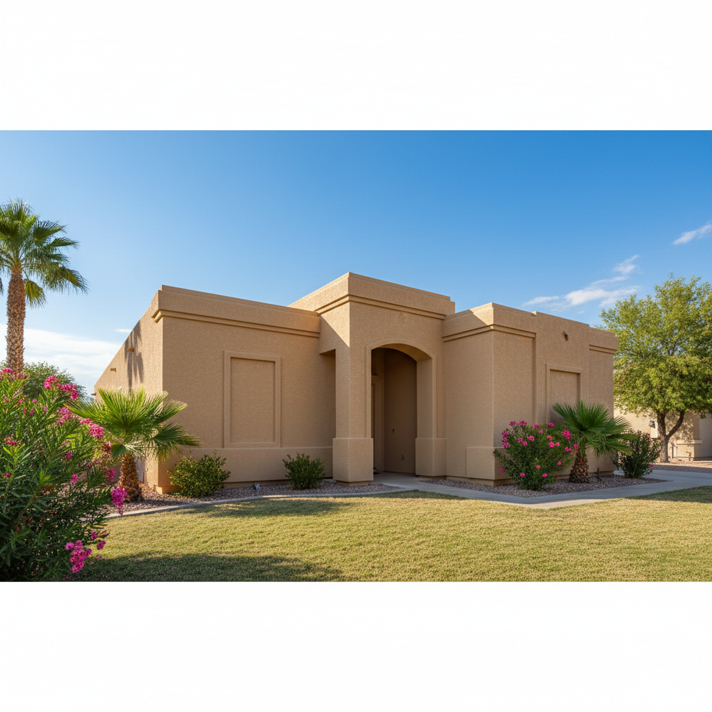 Completed eifs installation work at a residential property in Las Vegas, NV