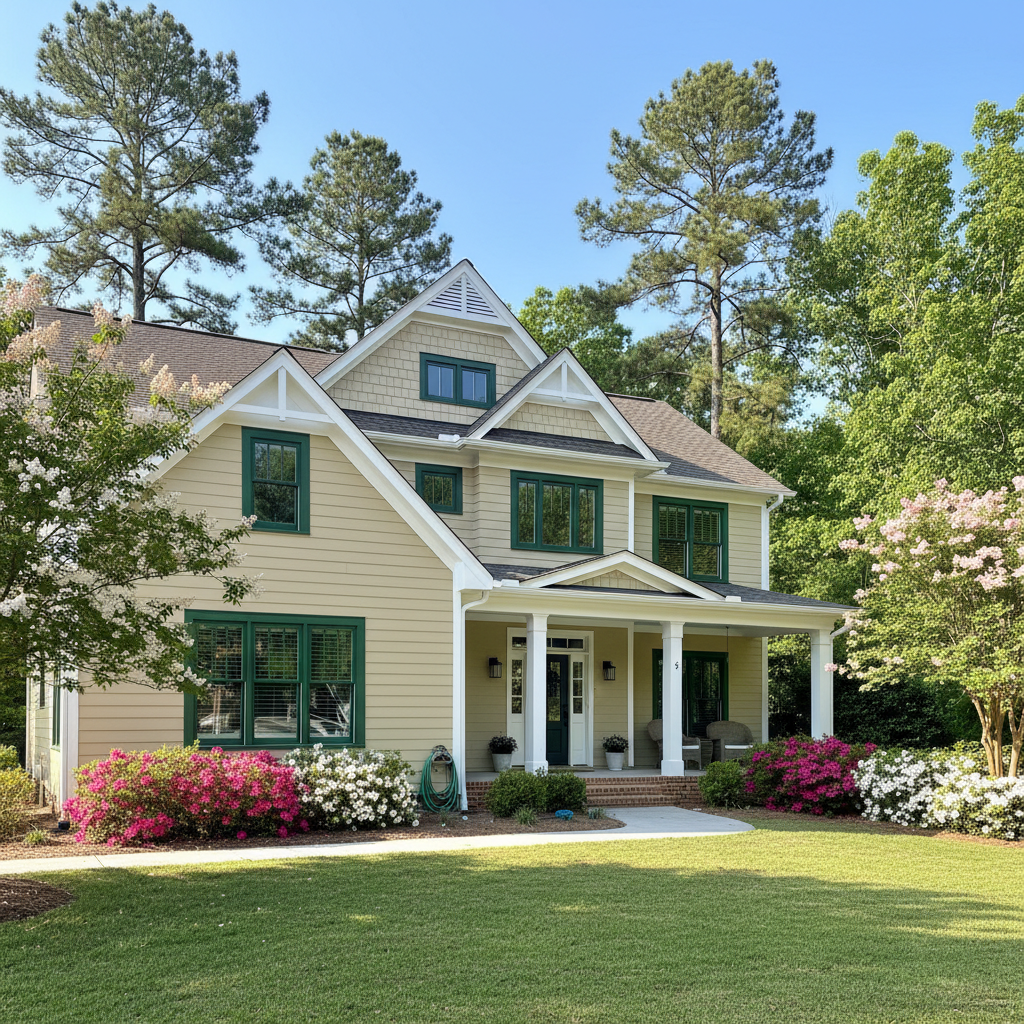 Completed commercial painting work at a residential property in Fayetteville, NC
