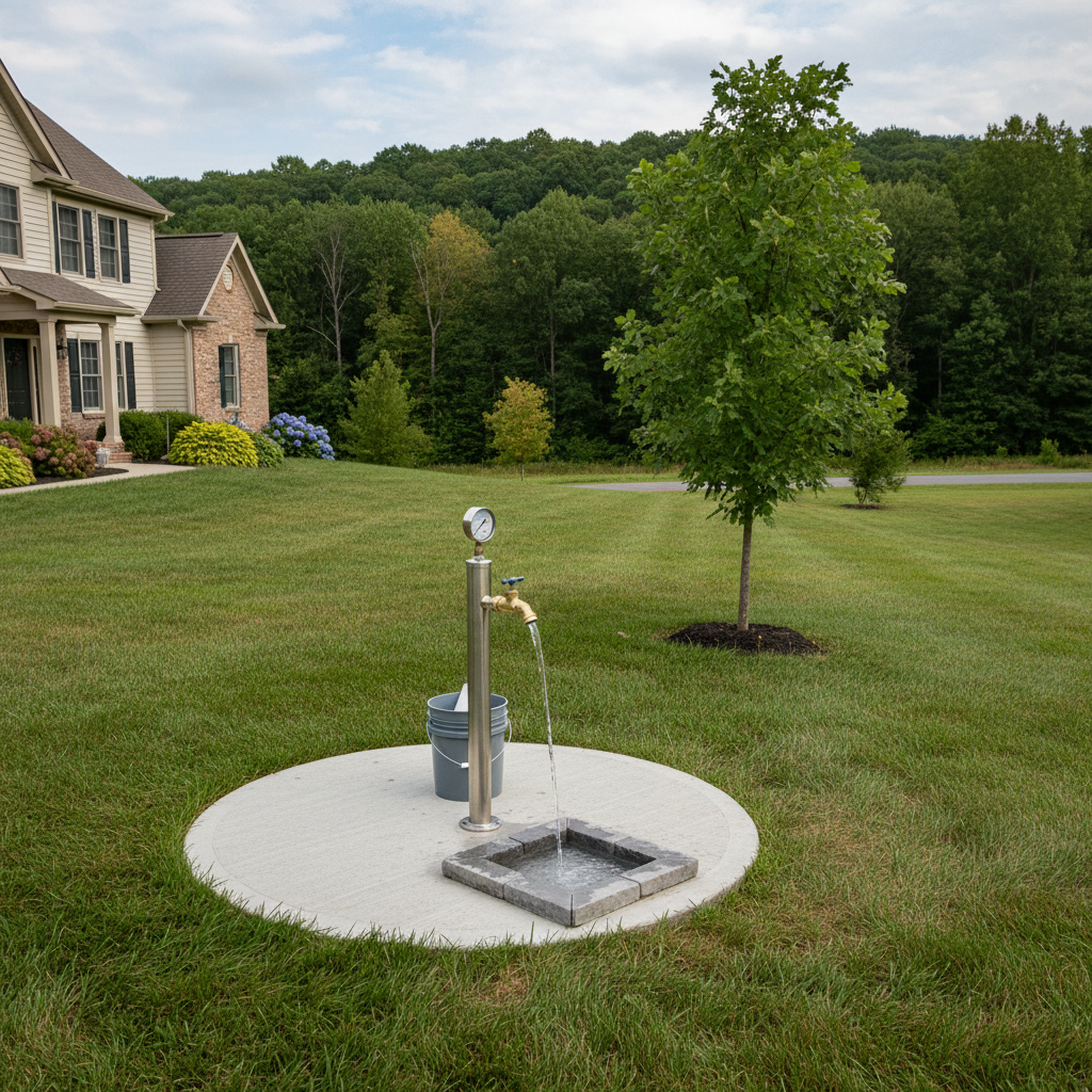 Completed water testing work at a residential property in Akron, OH