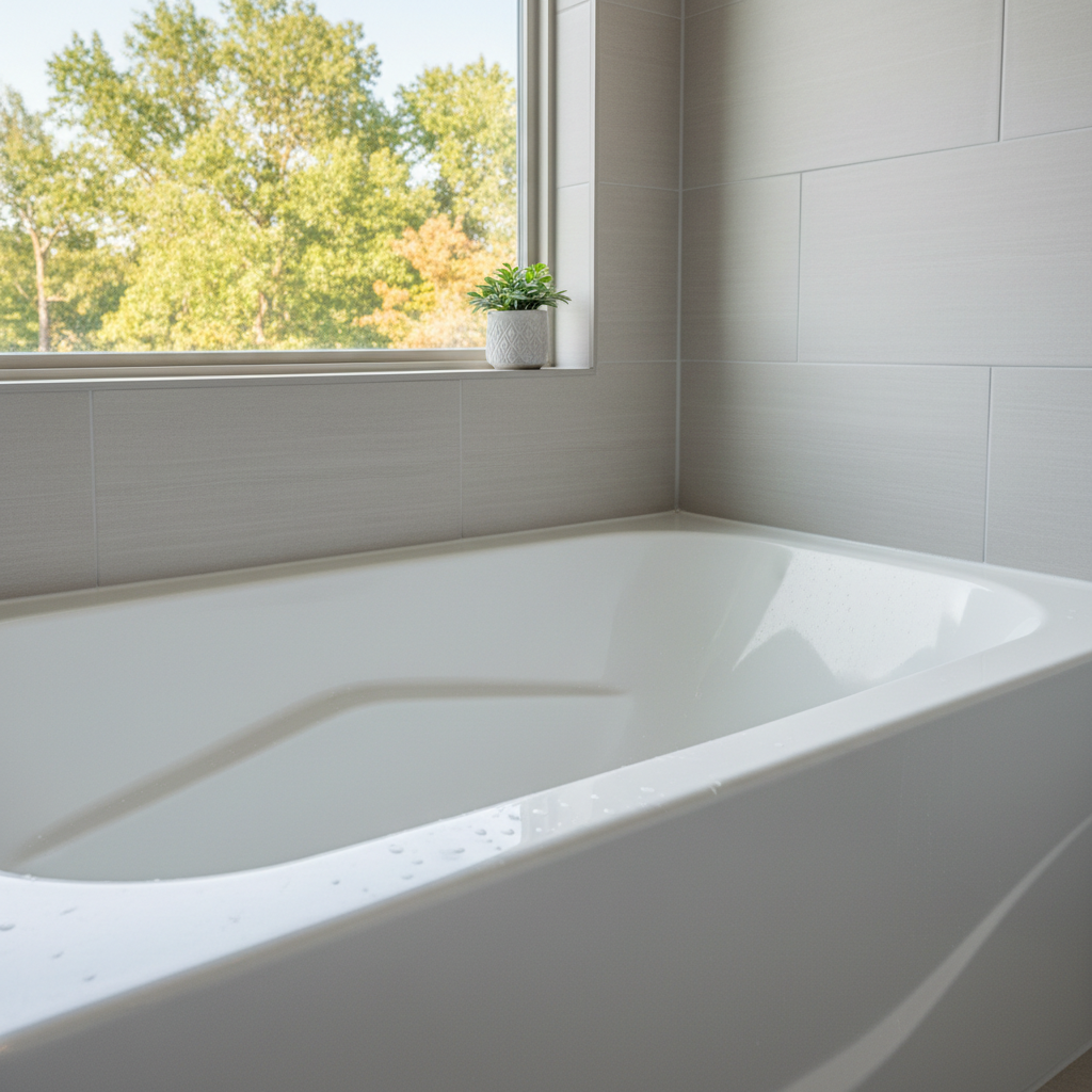 Completed bathtub replacement work at a residential property in Claremore, OK