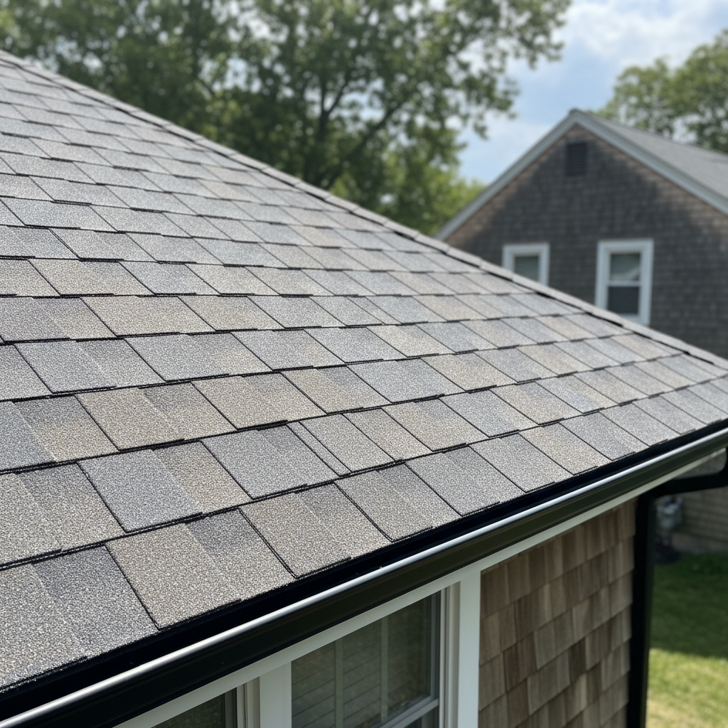 Completed roof inspection work at a residential property in East Greenwich, RI