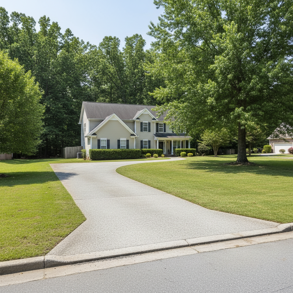 Completed asphalt milling work at a residential property in Gaston, SC