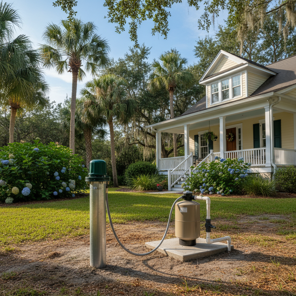 Completed pump repair work at a residential property in Summerville, SC