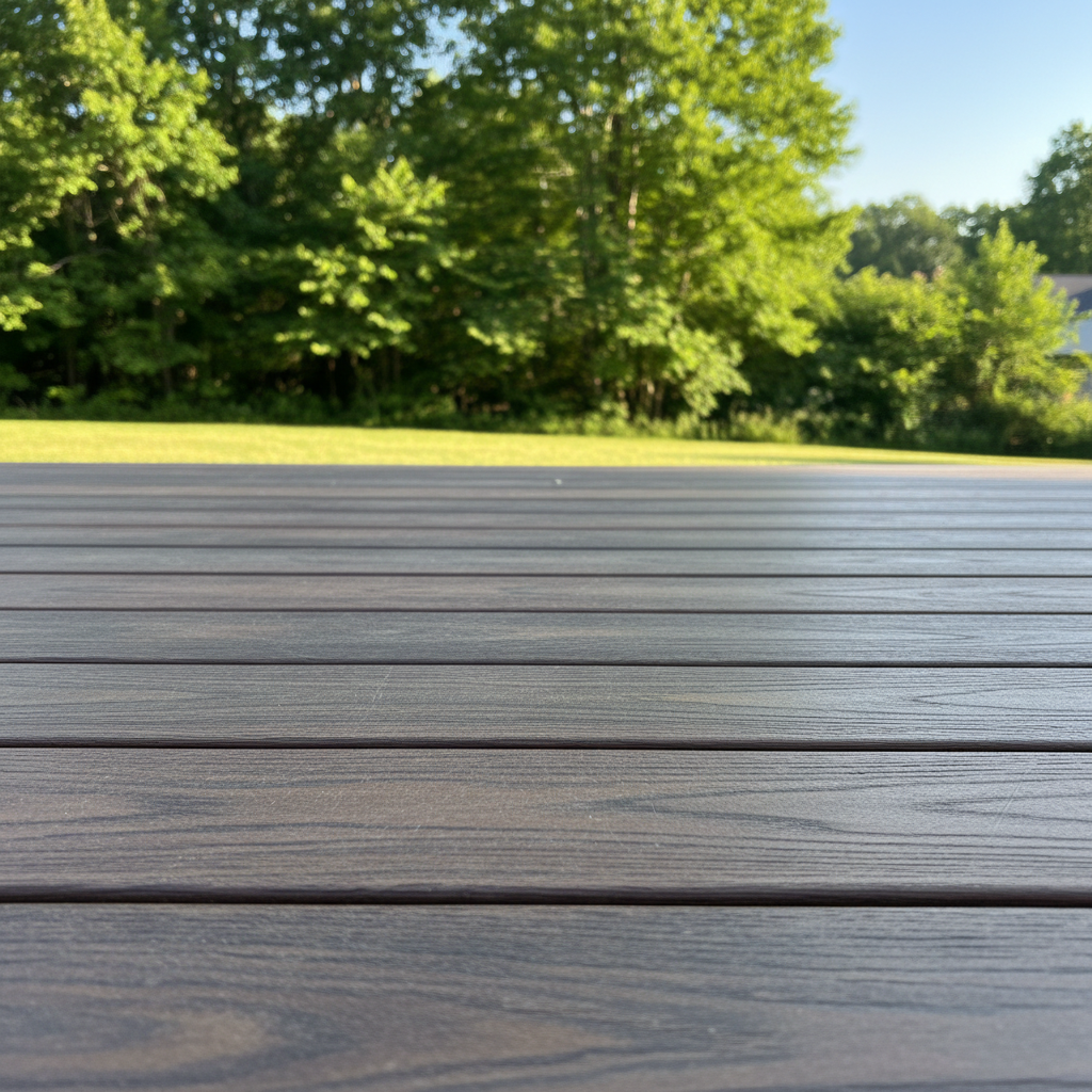 Completed composite decks work at a residential property in Lenoir City, TN