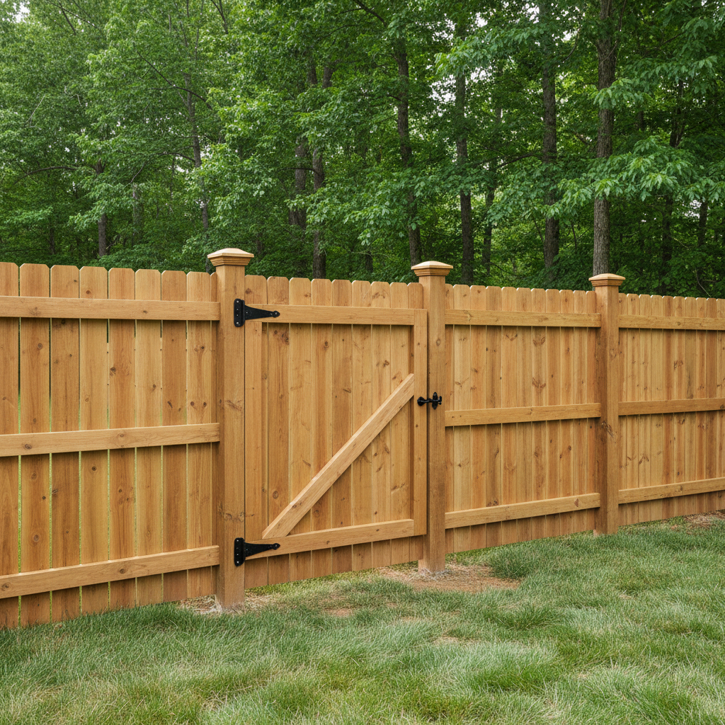 Completed gate installation work at a residential property in Sevierville, TN
