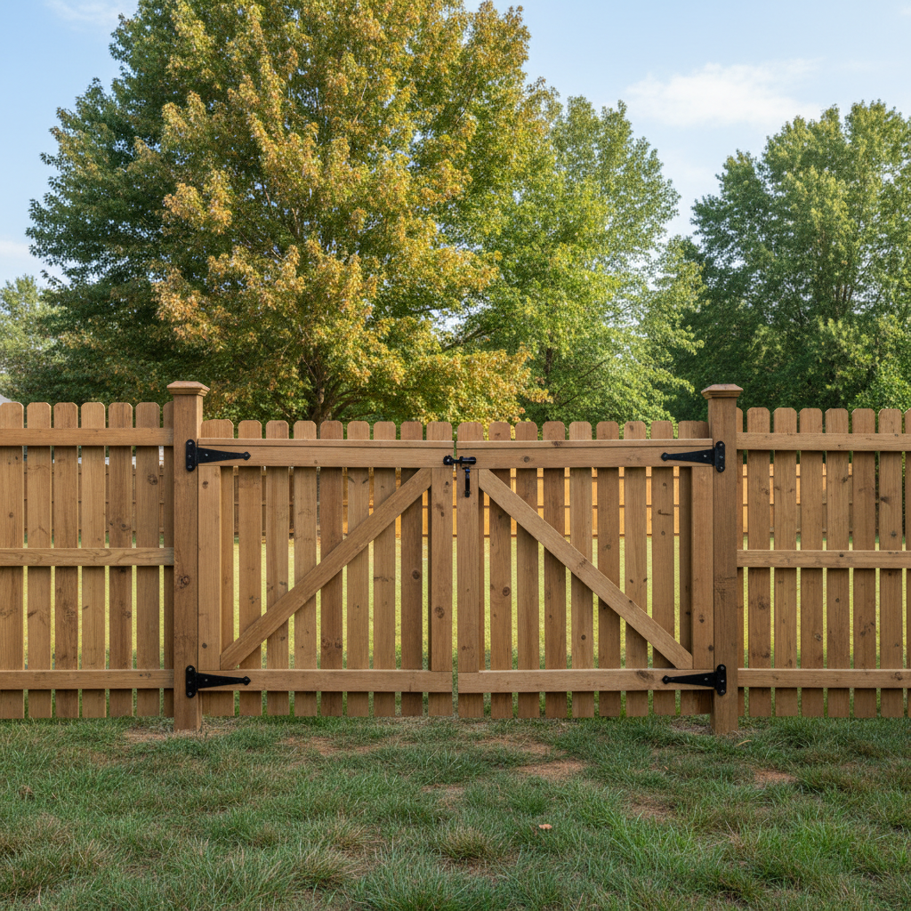 Completed gate installation work at a residential property in Farragut, TN
