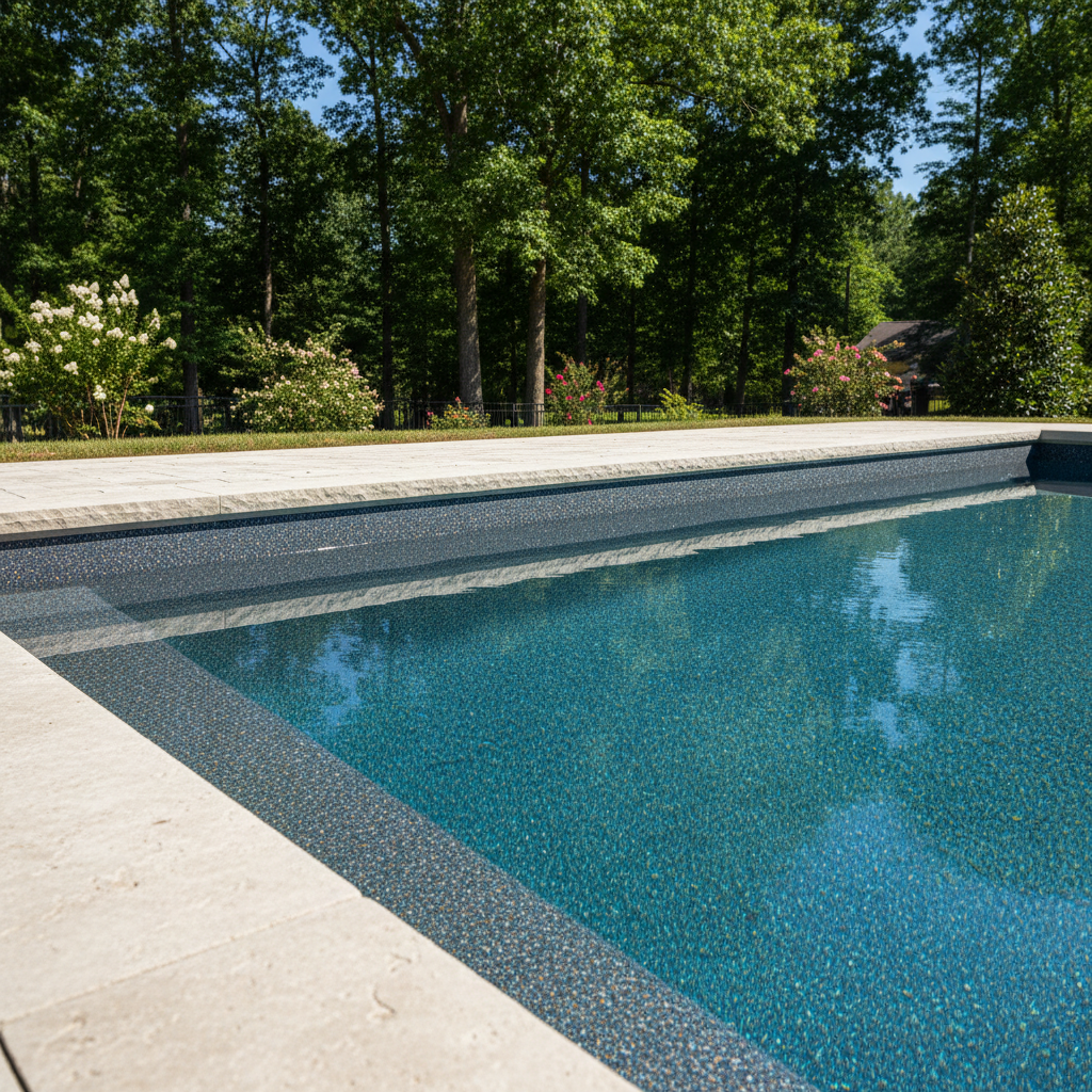 Completed new pool construction work at a residential property in Cleveland, TN