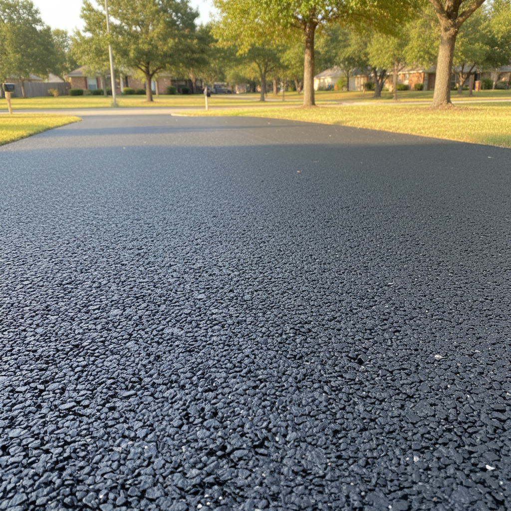 Completed commercial asphalt work at a residential property in Mesquite, TX