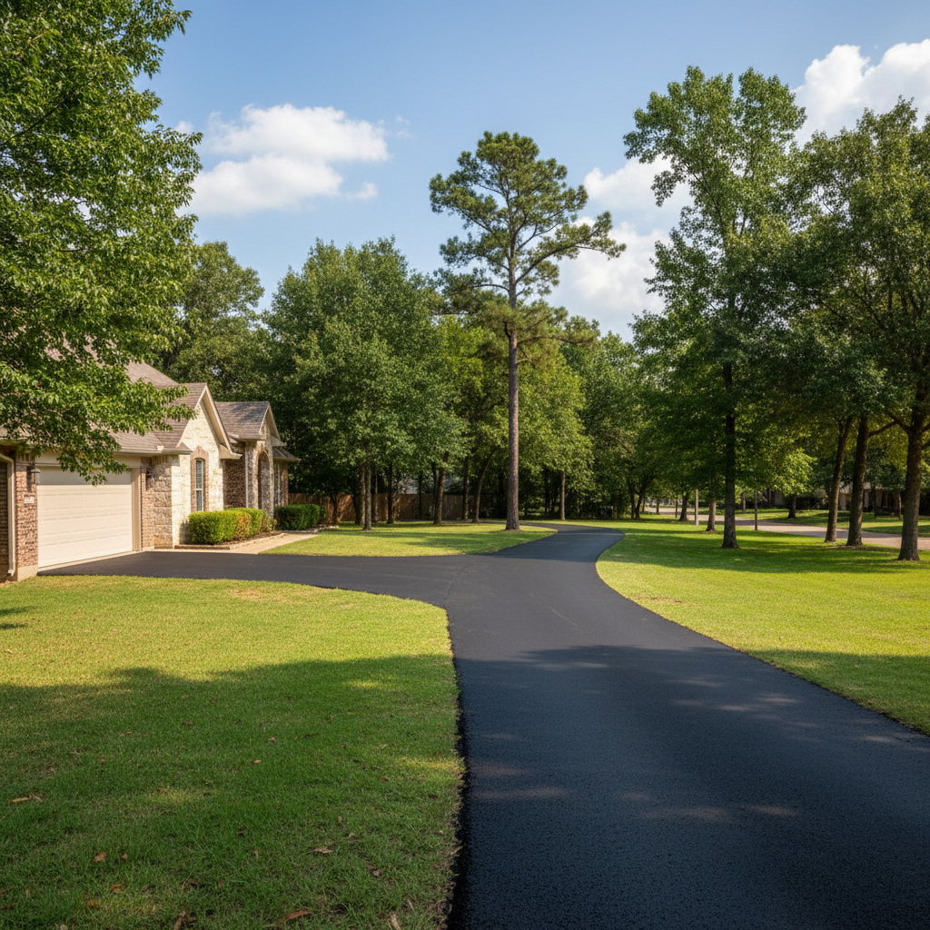 Completed commercial asphalt work at a residential property in Killeen, TX