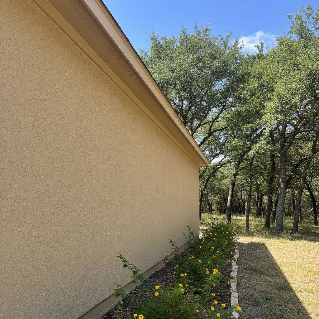 Completed eifs installation work at a residential property in Leander, TX