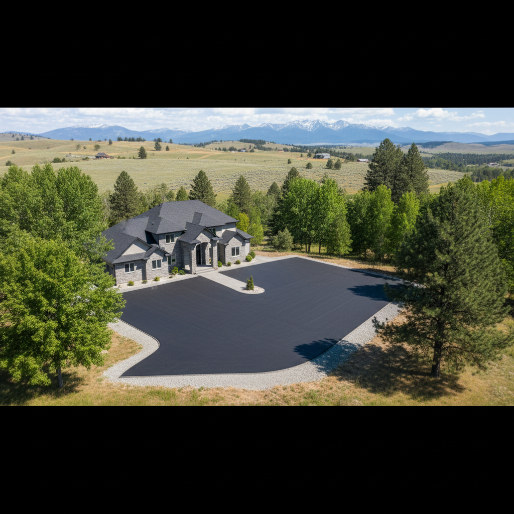 Completed commercial asphalt work at a residential property in Yakima, WA