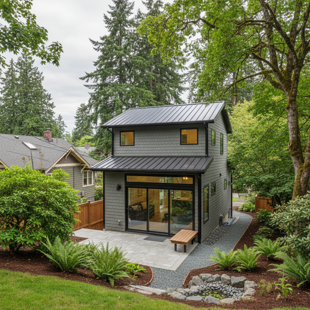 Completed adu design work at a residential property in Seattle, WA