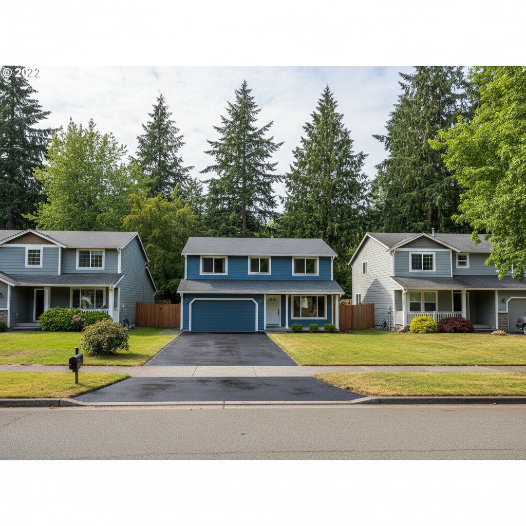 Completed asphalt sealcoating work at a residential property in Bremerton, WA